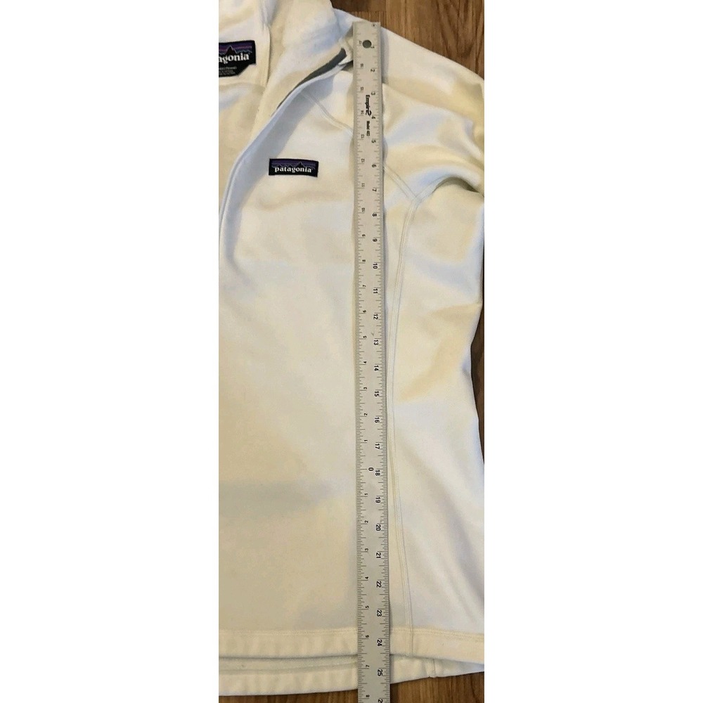 Patagonia Crosstrek 1/4 Zip Pullover Womens Large White Long Sleeve Runner 23835 - Picture 10 of 11